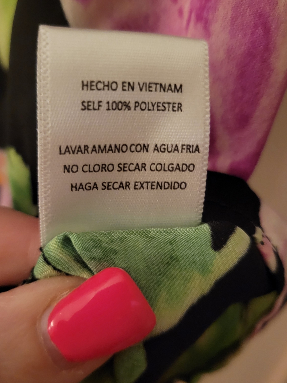 easel Black Floral Tropical Print Peplum Top - Picture 3 of 5